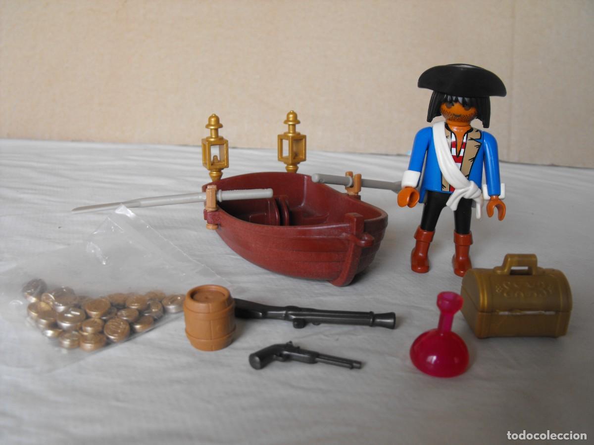 Playmobil: PLAYMOBIL. Pirata con barca.. De la ref. 4942.