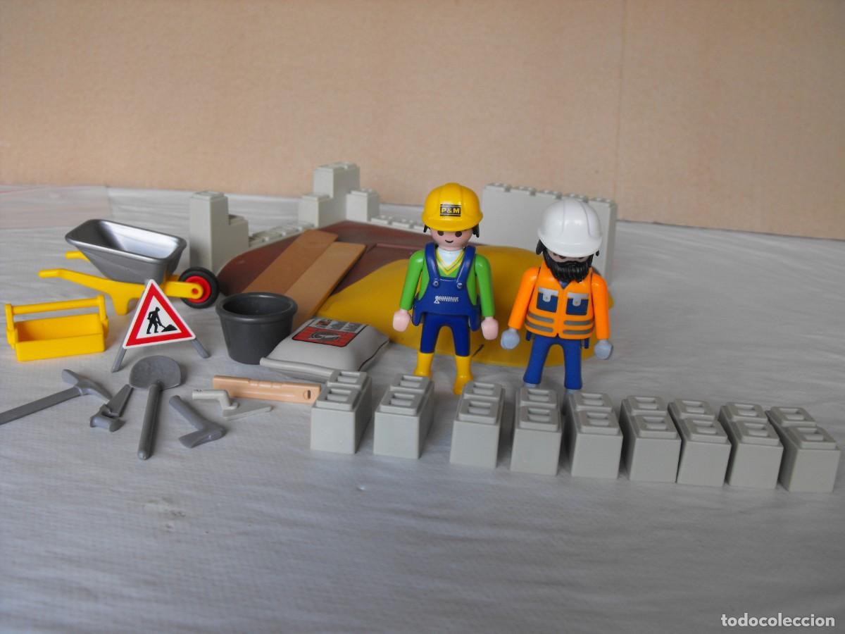 Playmobil: PLAYMOBIL. Obra de Construcci&oacute;n. De la Ref. 4138. Bastante completa