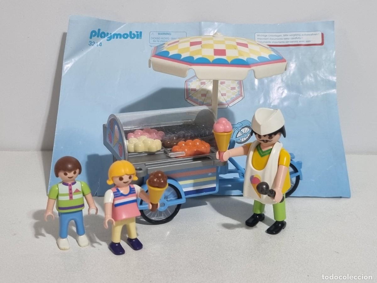 Playmobil: Playmobil 3244 Hombre Vendedor Helado Carrito Tienda Carro Playa Parque