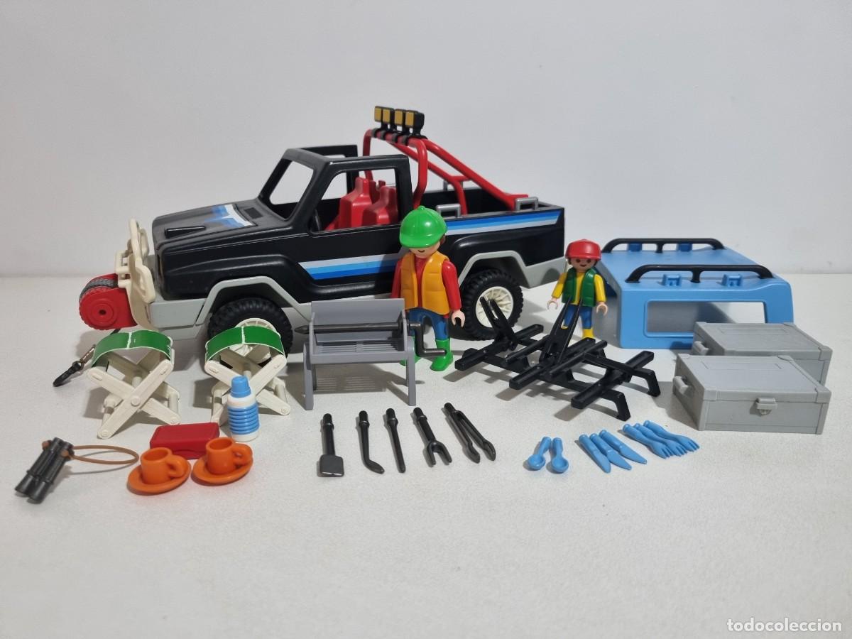 Playmobil: Playmobil 3764 Vehiculo Todoterreno Jeep 4x4 Hombre Ni&ntilde;o Campamento Camping