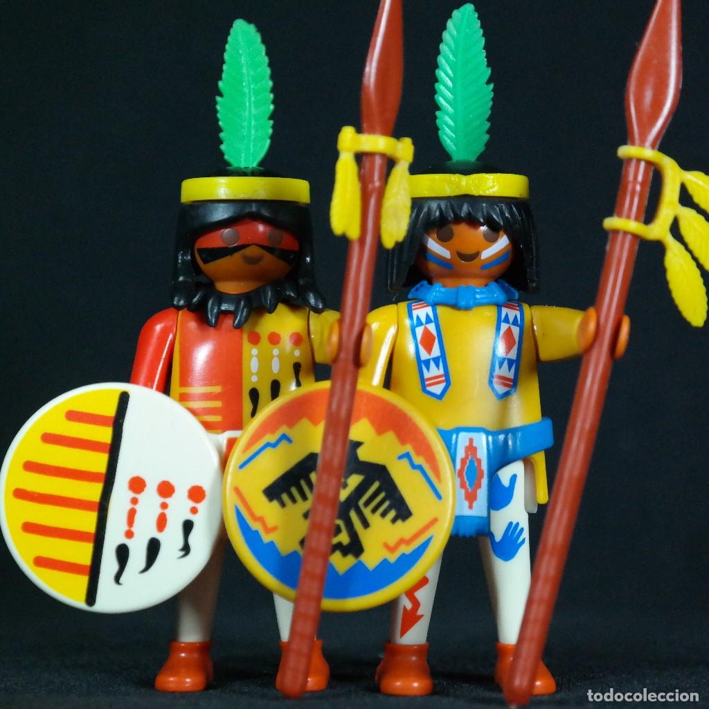 Playmobil: Lehmann dos indios con lanzas ☼