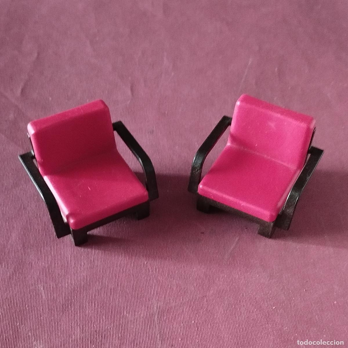 Playmobil: 2 SILLAS O SILONES ROJOS - MOBILIARIO - PLAYMOBIL