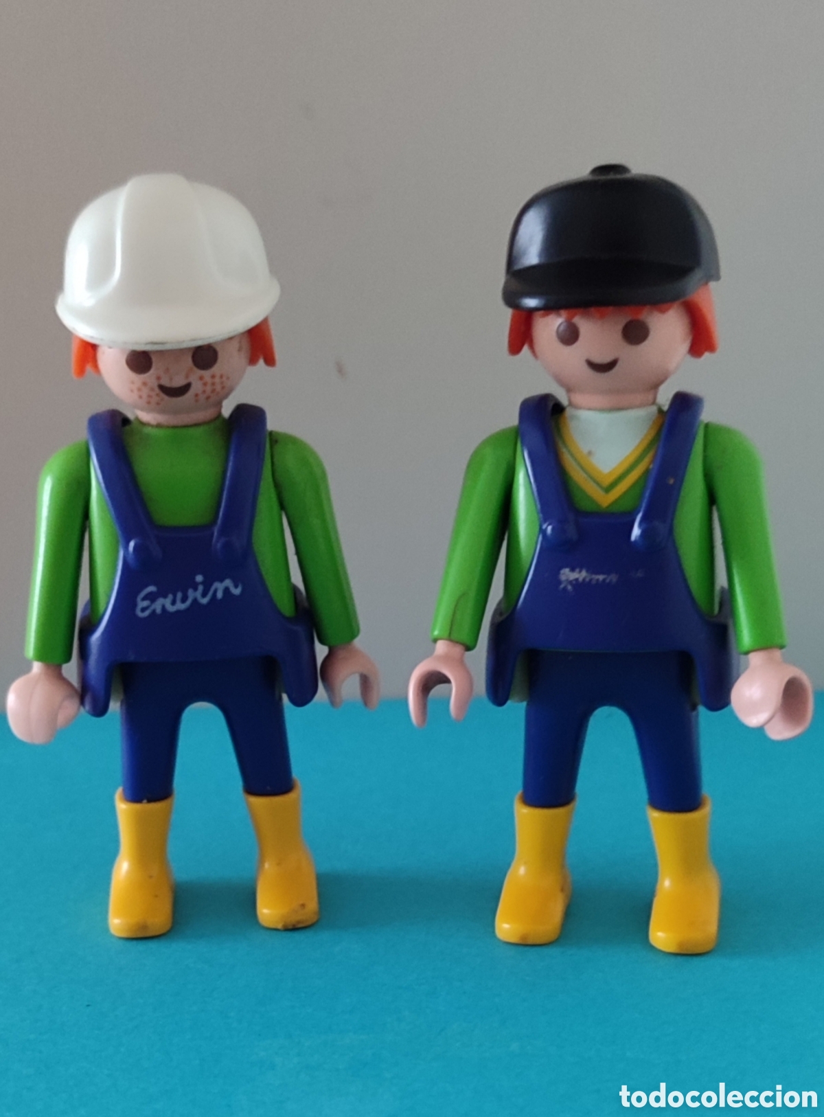 Playmobil: Trabajadores de barco carguero.