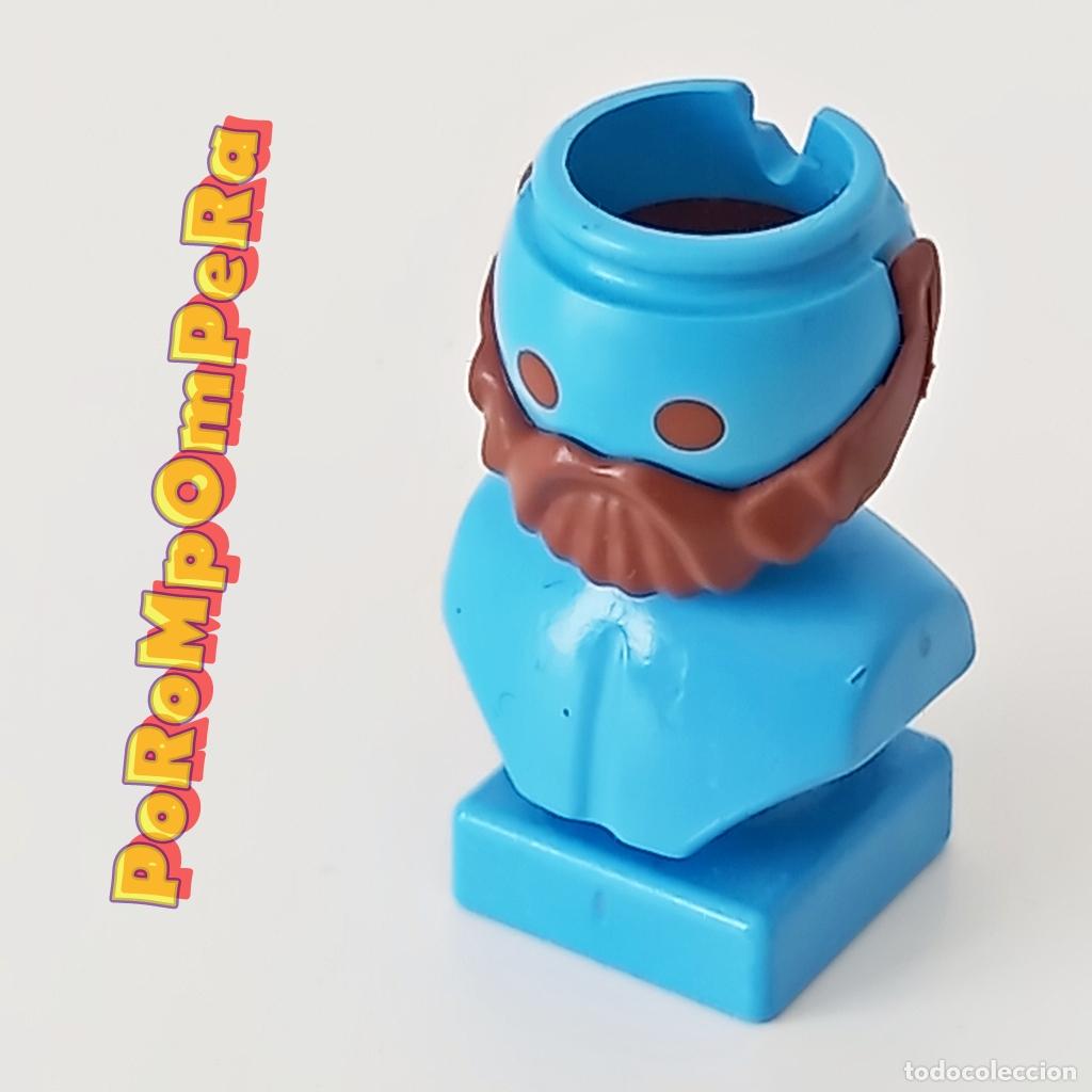 Playmobil: PLAYMOBIL BARBA MODERNA CORTA CON BIGOTE MARR&Oacute;N CUSTOM/COMPLETAR