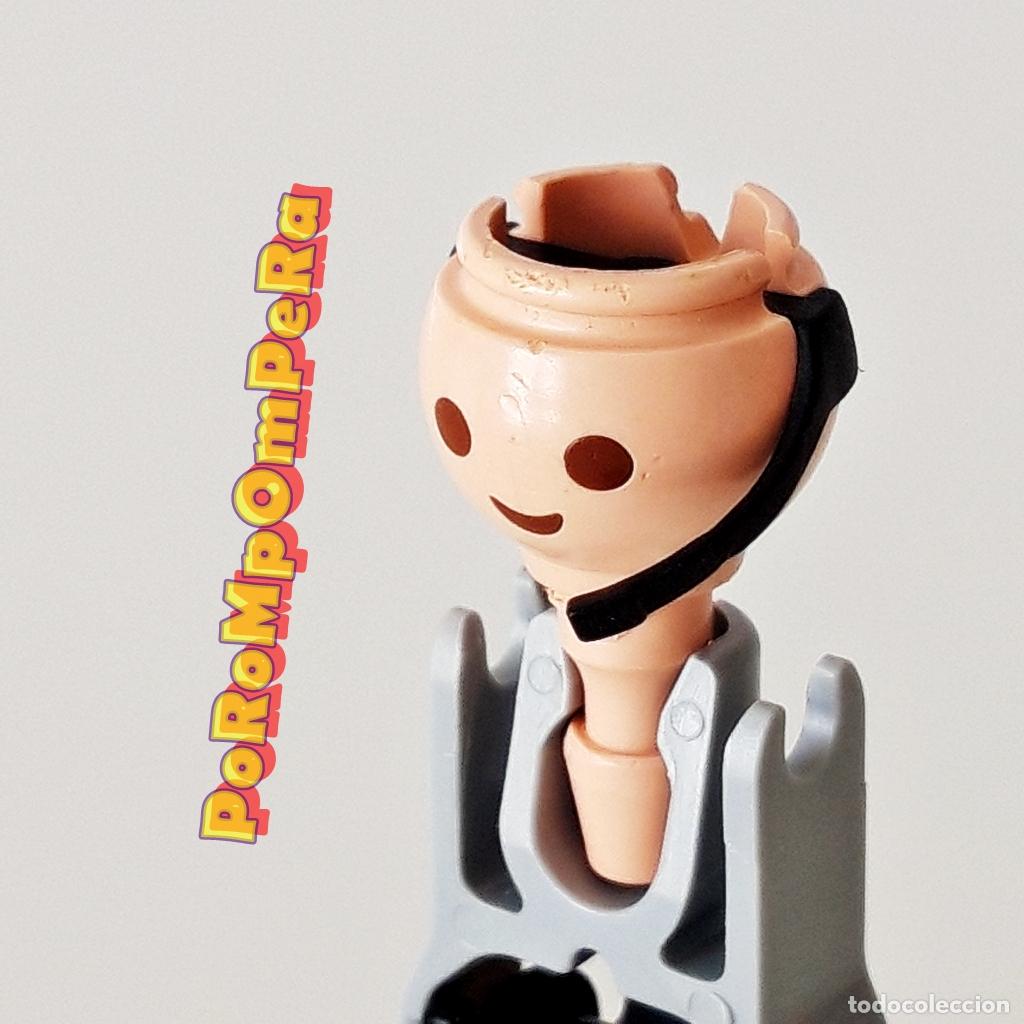 Playmobil: PLAYMOBIL MICR&Oacute;FONO NEGRO PARA CABEZA CON HUECOS LATERALES CUSTOM/COMPLETAR
