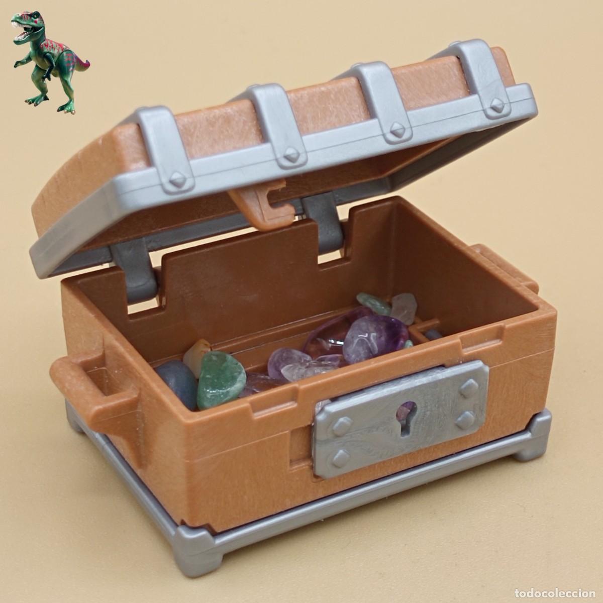 Playmobil: Playmobil cofre del tesoro gemas joyas piedras preciosas baul arcon barco pirata medieval 5371