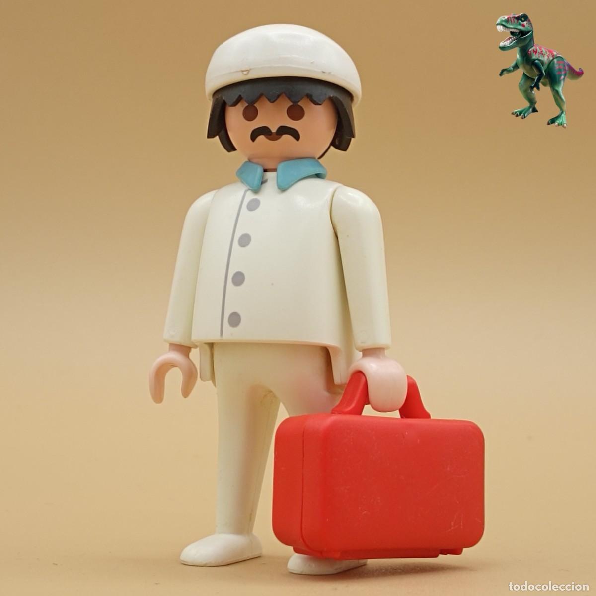 Playmobil: Playmobil figura cirujano doctor medico hospital de campa&ntilde;a paramedico ambulancia emergencias 3224