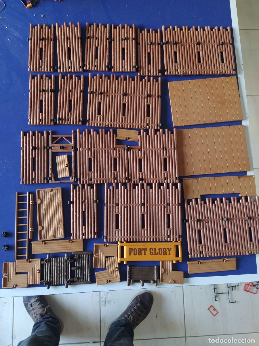 Playmobil: LOTE PLAYMOBIL FUERTE ANTIGUO , DESPIECE WESTERN OESTE