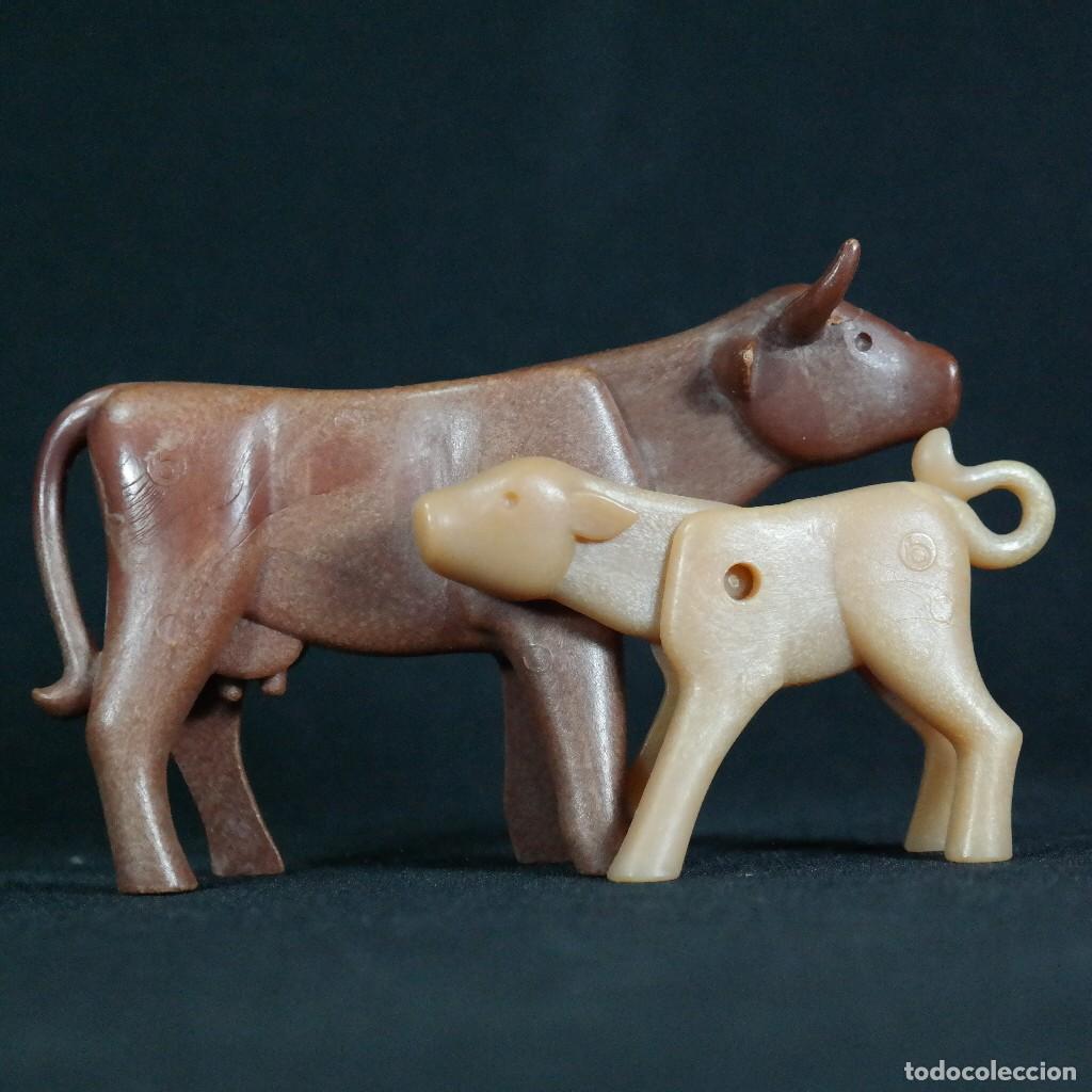 Playmobil: Playmobil vaca con ternero ☼