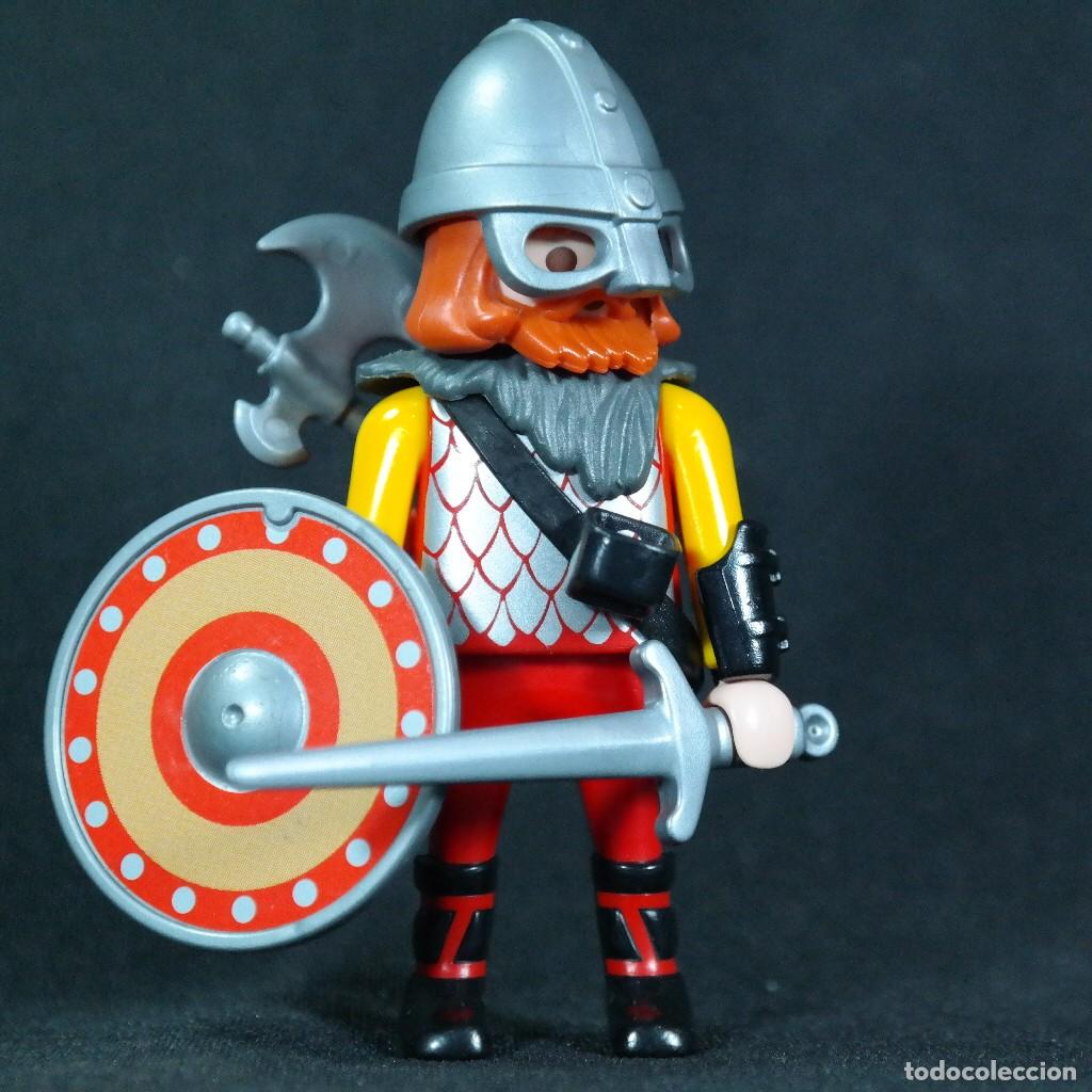 Playmobil: Playmobil vikingo pelirojo con escudo ☼