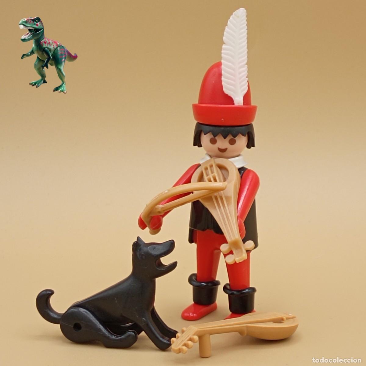 Playmobil: Playmobil figura trovador y perro musico corte castillo medieval 3183 3222 3293 3377 3411 3444 3448