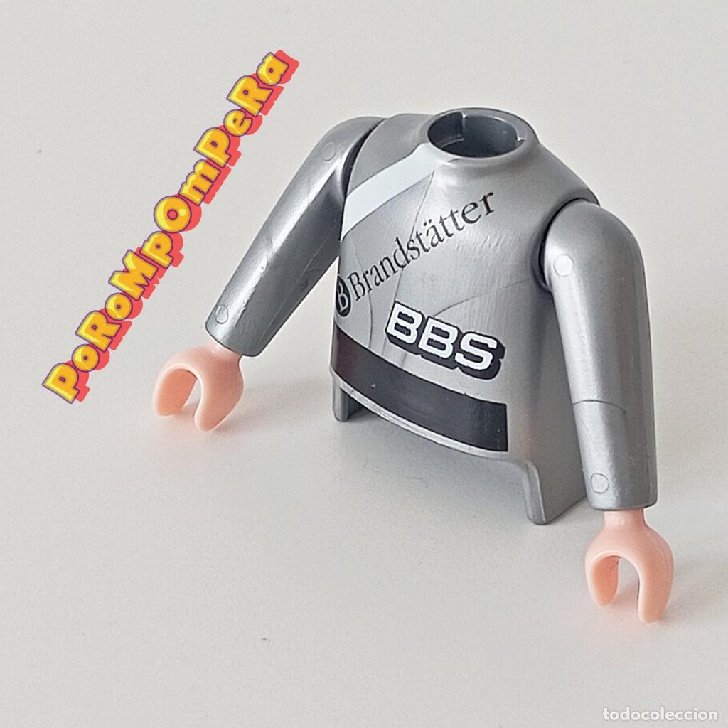 Playmobil: PLAYMOBIL TORSO PLATEADO MANGA LARGA + BRAZOS A JUEGO COMPLETAR/CUSTOM PILOTO TO4