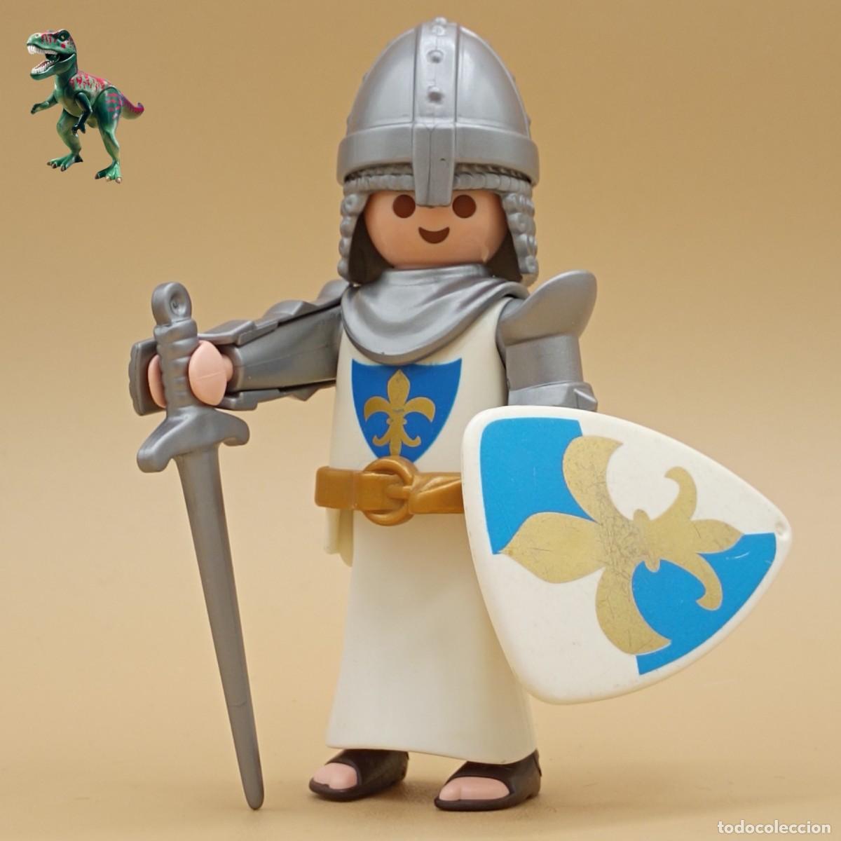 Playmobil: Playmobil figura caballero flor de lis cruzado frances templario guerrero soldado castillo medieval
