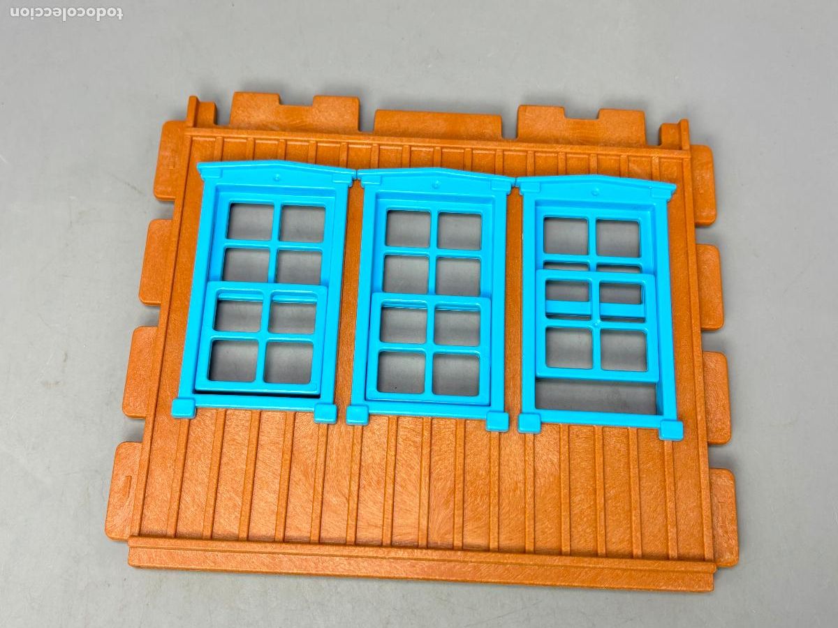 Playmobil: Playmobil 3770 pared con ventanas estaci&oacute;n tren casa