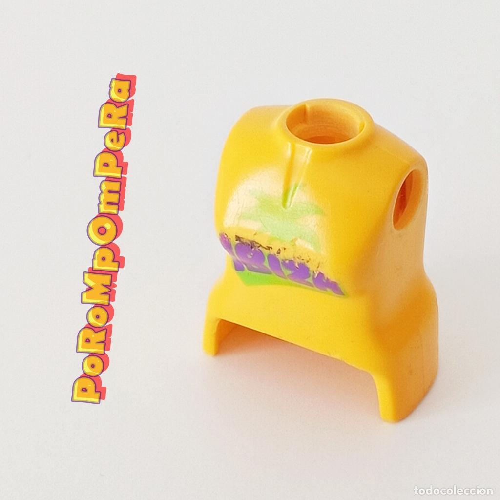 Playmobil: PLAYMOBIL TORSO MUJER AMARILLO CAMISETA IBIZA COMPLETAR/CUSTOM TO9