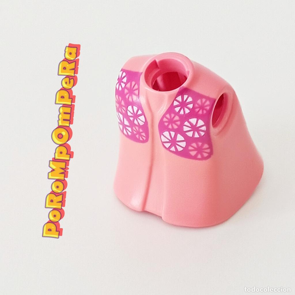 Playmobil: PLAYMOBIL TORSO MUJER ROSA A&Ntilde;OS 80 COMPLETAR/CUSTOM TO9