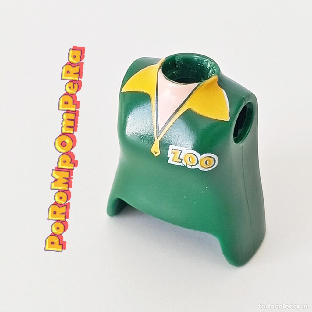 Playmobil: PLAYMOBIL TORSO MUJER VERDE OSCURO COMPLETAR/CUSTOM ZOO TO9
