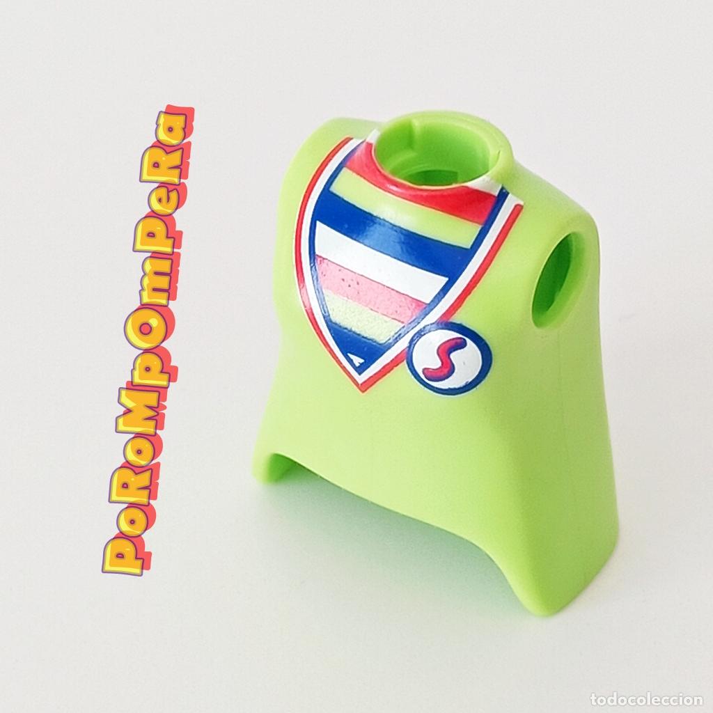 Playmobil: PLAYMOBIL TORSO MUJER VERDE LIMA COMPLETAR/CUSTOM SUPERMERCADO TO9