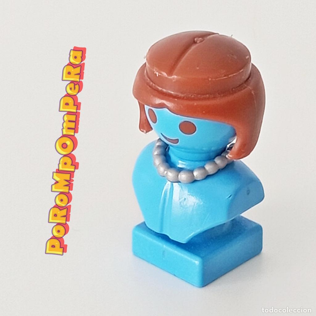 Playmobil: PLAYMOBIL COLLAR FINO PERLAS GRIS COLGANTE CUSTOM/COMPLETAR MUJER CHICA COMPLEMENT MODA ACCESORIO A9