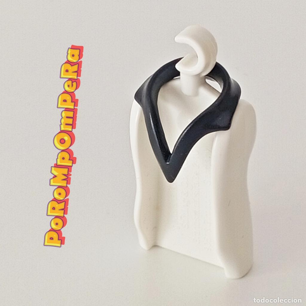 Playmobil: PLAYMOBIL CUELLO CERRADO PICO NEGRO SOLAPAS CAMISA CAMISETA CUSTOM/COMPLETAR A9