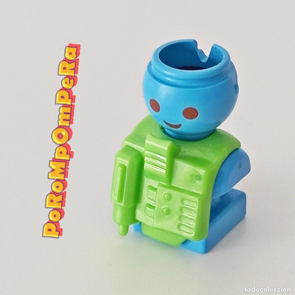 Playmobil: PLAYMOBIL PECHERA ESPACIAL VERDE PERLADO CUSTOM/COMPLETAR ASTRONAUTA EXTRATERRESTRE A9