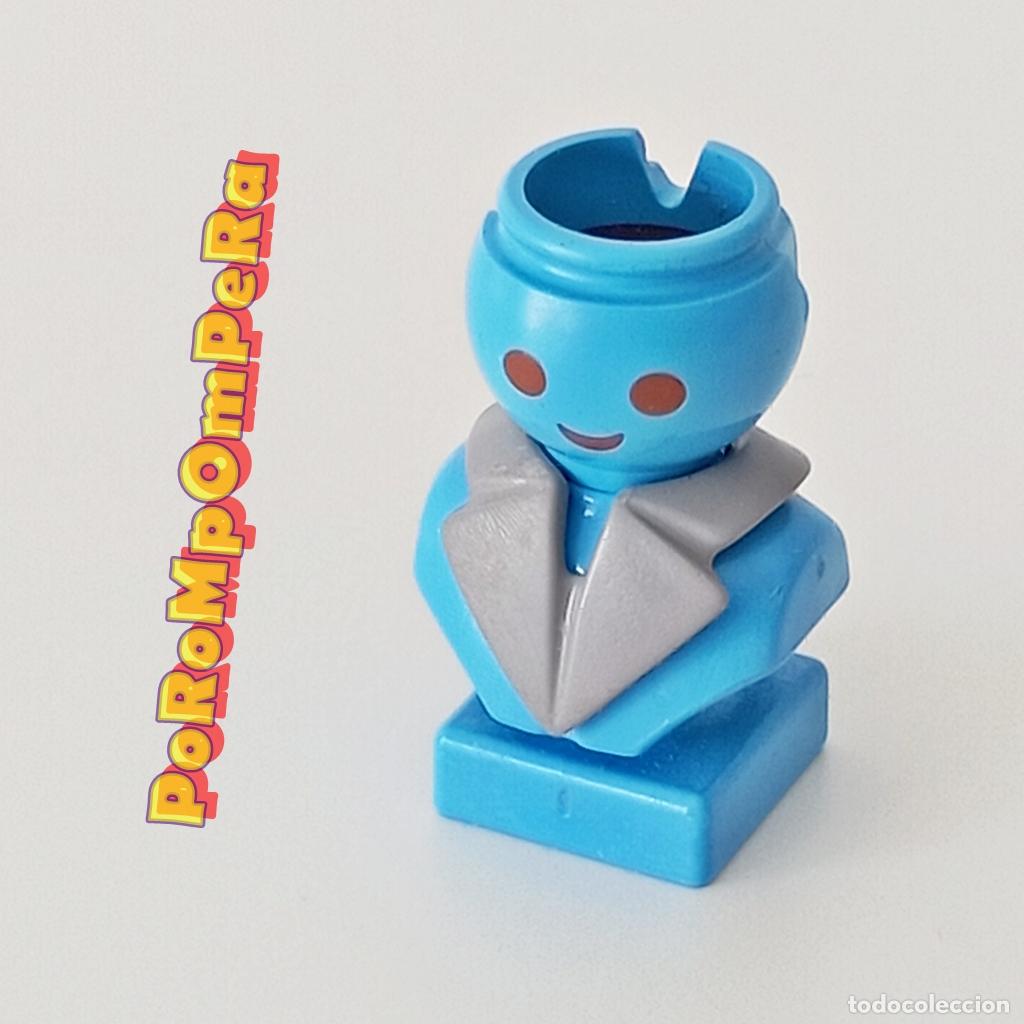 Playmobil: PLAYMOBIL CUELLO SOLAPAS GRIS OSCURO CONDUCTOR DE AUTOB&Uacute;S 3782 A&Ntilde;OS 80 MDX