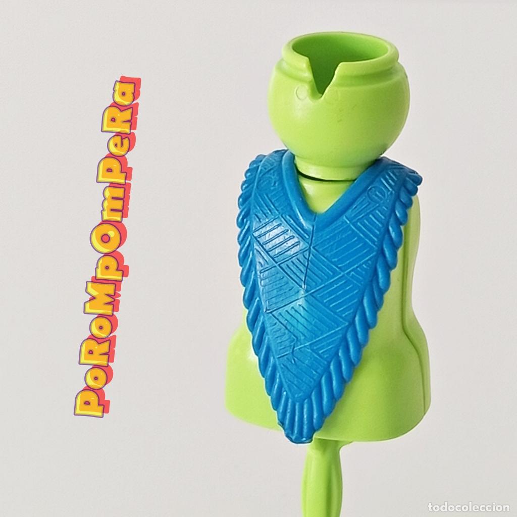 Playmobil: PLAYMOBIL PONCHO AZUL MEXICANO 1&ordf; &Eacute;POCA 324X 3344 3407 3484 BANDIDO MARIACHI OESTE A&Ntilde;OS 70 Y 80 MDX