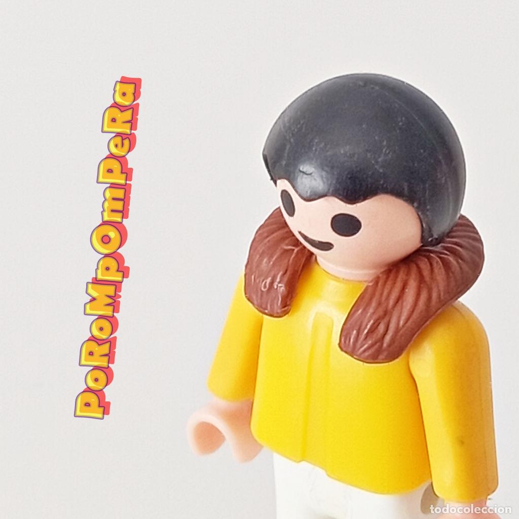 Playmobil: PLAYMOBIL CUELLO PIEL MARR&Oacute;N INUIT 1&ordf; &Eacute;POCA 3465 3466 NI&Ntilde;O ESQUIMAL A&Ntilde;OS 80 BUFANDA INFANTIL MDX