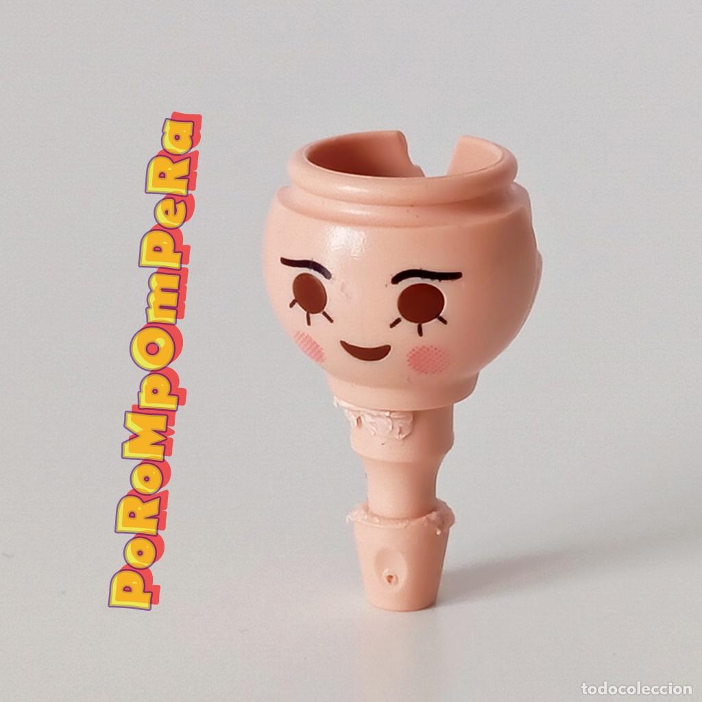 Playmobil: PLAYMOBIL CABEZA CEJA FINA PESTA&Ntilde;A INFERIOR MEJILLA SONROSADA CUSTOM/COMPLETAR FF
