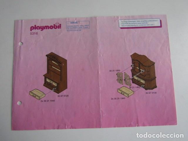 Playmobil: DIFICIL PLANO DE MONTAJE INSTRUCCIONES SALON COMEDOR MANSION VICTORIANA 5316 PLAYMOBIL