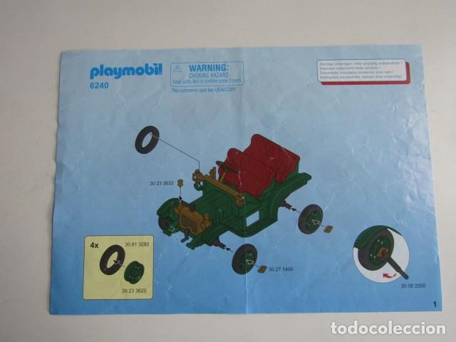 Playmobil: DIFICIL PLANO DE MONTAJE INSTRUCCIONES COCHE VICTORIANO 6240 PLAYMOBIL