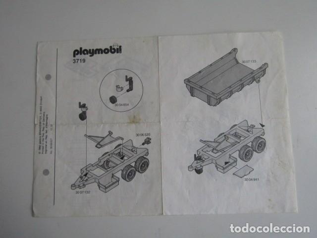 Playmobil: DIFICIL PLANO DE MONTAJE INSTRUCCIONES REMOLQUE TRACTOR GRANJA 3719 PLAYMOBIL