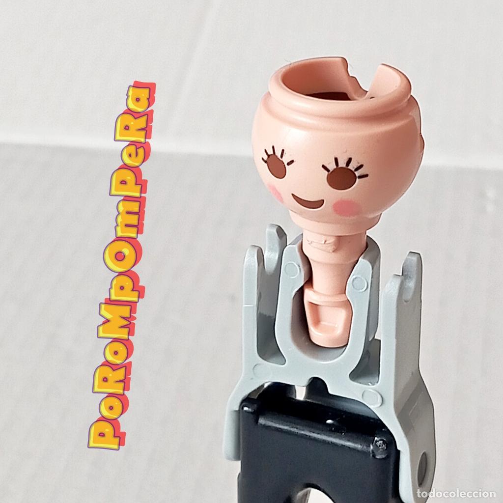 Playmobil: PLAYMOBIL CABEZA PESTA&Ntilde;A SUPERIOR MEJILLA SONROSADA HUECO DOBLE CUSTOM/COMPLETAR FF