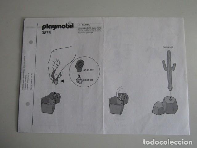 Playmobil: DIFICIL PLANO DE MONTAJE INSTRUCCIONES INDIO OESTE A CABALLO 3876 PLAYMOBIL