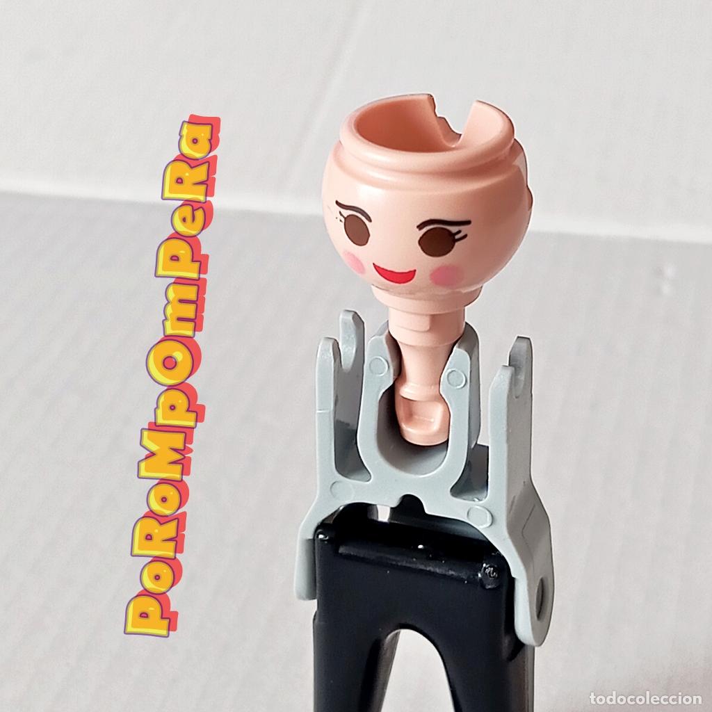 Playmobil: PLAYMOBIL CABEZA CEJA FINA RAYA OJOS MEJILLA SONROSADA HUECO DOBLE CUSTOM/COMPLETAR FF