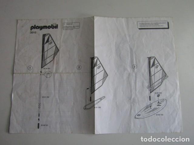 Playmobil: DIFICIL PLANO DE MONTAJE INSTRUCCIONES TABLA DE WINDSURF 3010 PLAYMOBIL