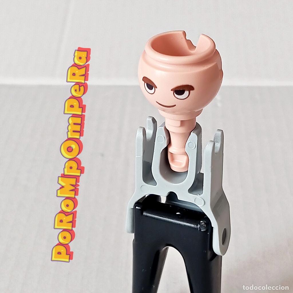 Playmobil: PLAYMOBIL CABEZA OJOS EXPRESIVOS CEJA MARR&Oacute;N HUECO DOBLE CUSTOM/COMPLETAR FF