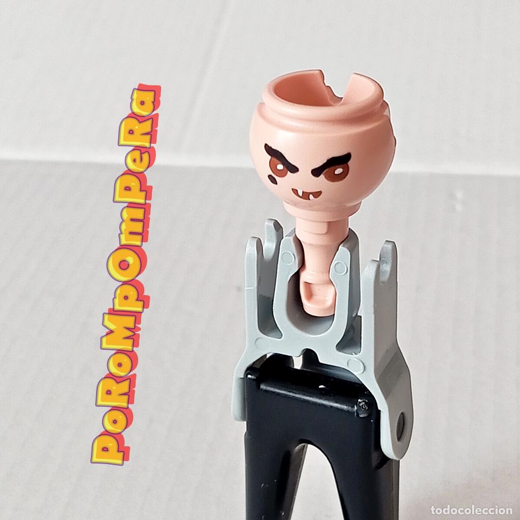 Playmobil: PLAYMOBIL CABEZA BRUJA HOMBRE LOBO MONSTRUO HUECO DOBLE CUSTOM/COMPLETAR FF