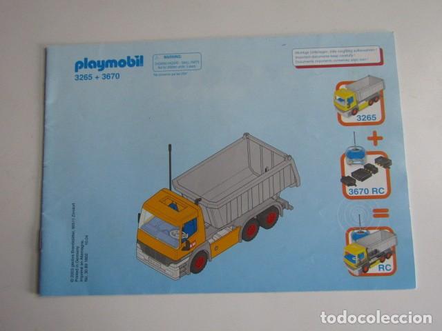 Playmobil: DIFICIL PLANO DE MONTAJE INSTRUCCIONES CAMION DE CARGA CONSTRUCCION 3265 + 3670 PLAYMOBIL