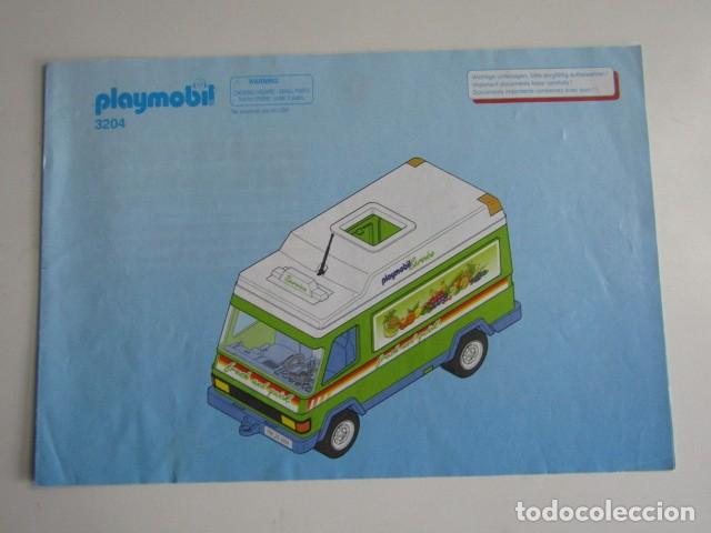 Playmobil: DIFICIL PLANO DE MONTAJE INSTRUCCIONES FURGONETA DE REPARTO SUPERMERCADO 3204 PLAYMOBIL