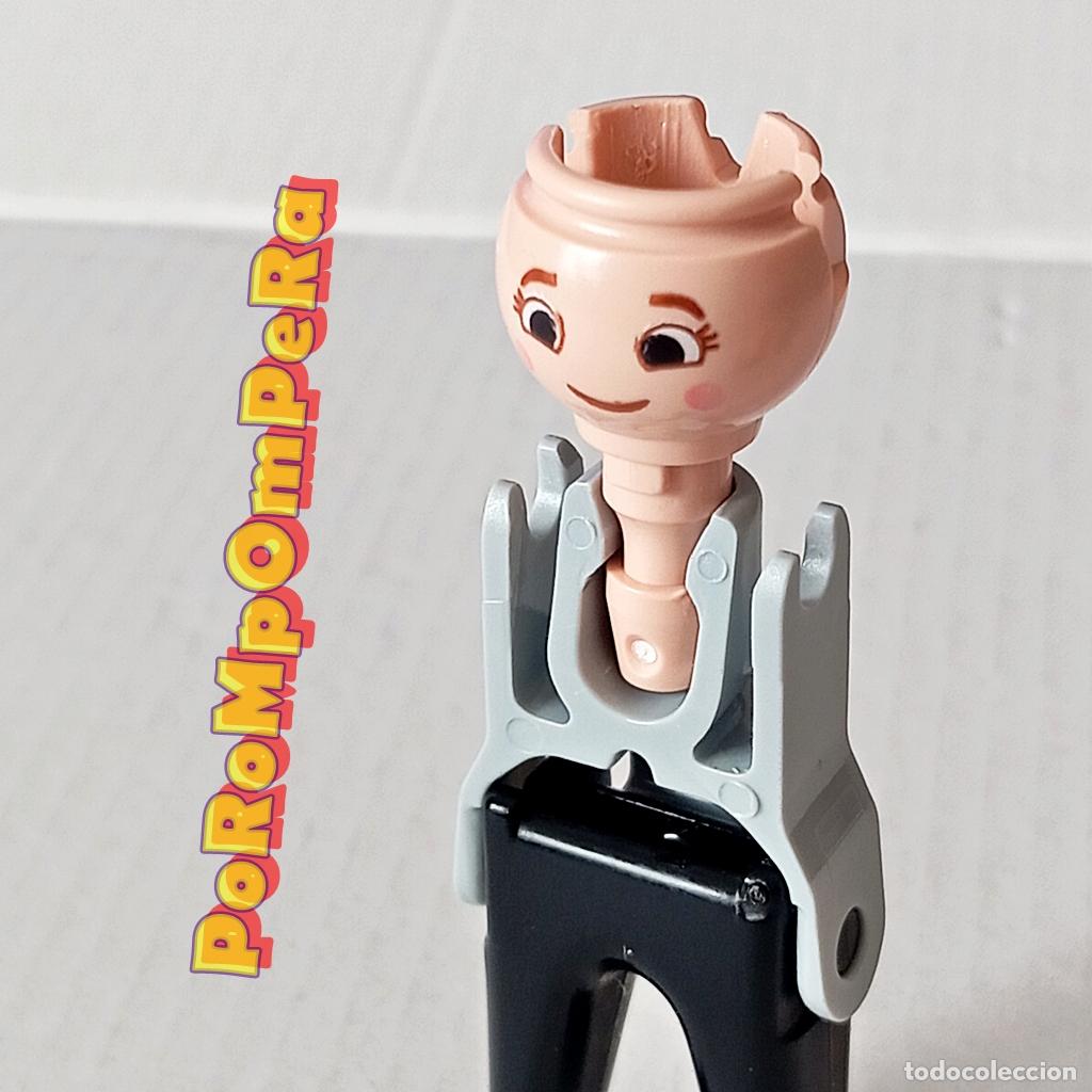 Playmobil: PLAYMOBIL CABEZA OJOS EXPRESIVOS MEJILLA SONROSADA CEJA CURVA MARR&Oacute;N CUSTOM/COMPLETAR FF