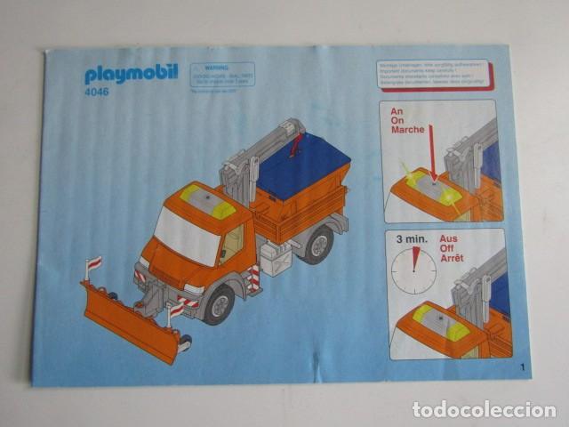 Playmobil: DIFICIL PLANO DE MONTAJE INSTRUCCIONES CAMION QUITANIEVES 4046 PLAYMOBIL