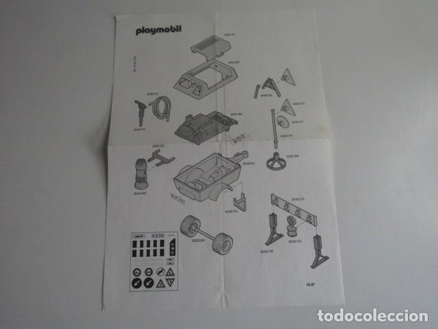 Playmobil: DIFICIL PLANO DE MONTAJE INSTRUCCIONES MAQUINARIA CONSTRUCCION ANTIGUA PLAYMOBIL