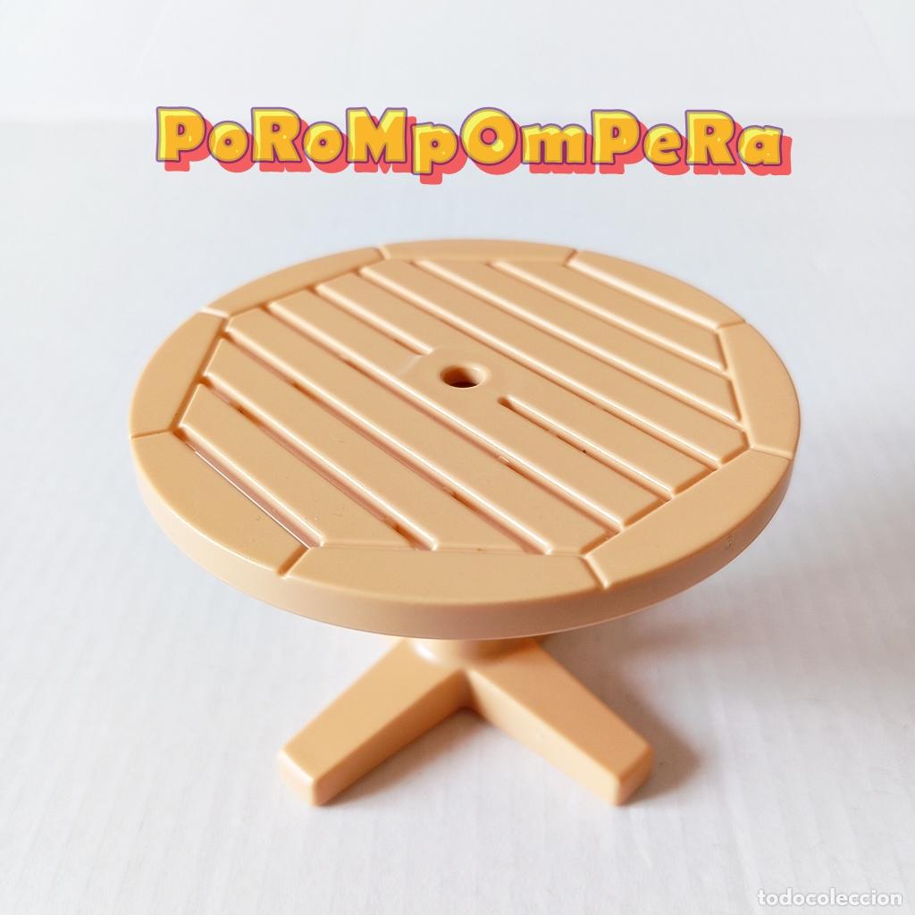 Playmobil: PLAYMOBIL MESA REDONDA BEIGE CON PATAS 3230 SIMILAR 3634 3728 3771 4279 6104 MBX