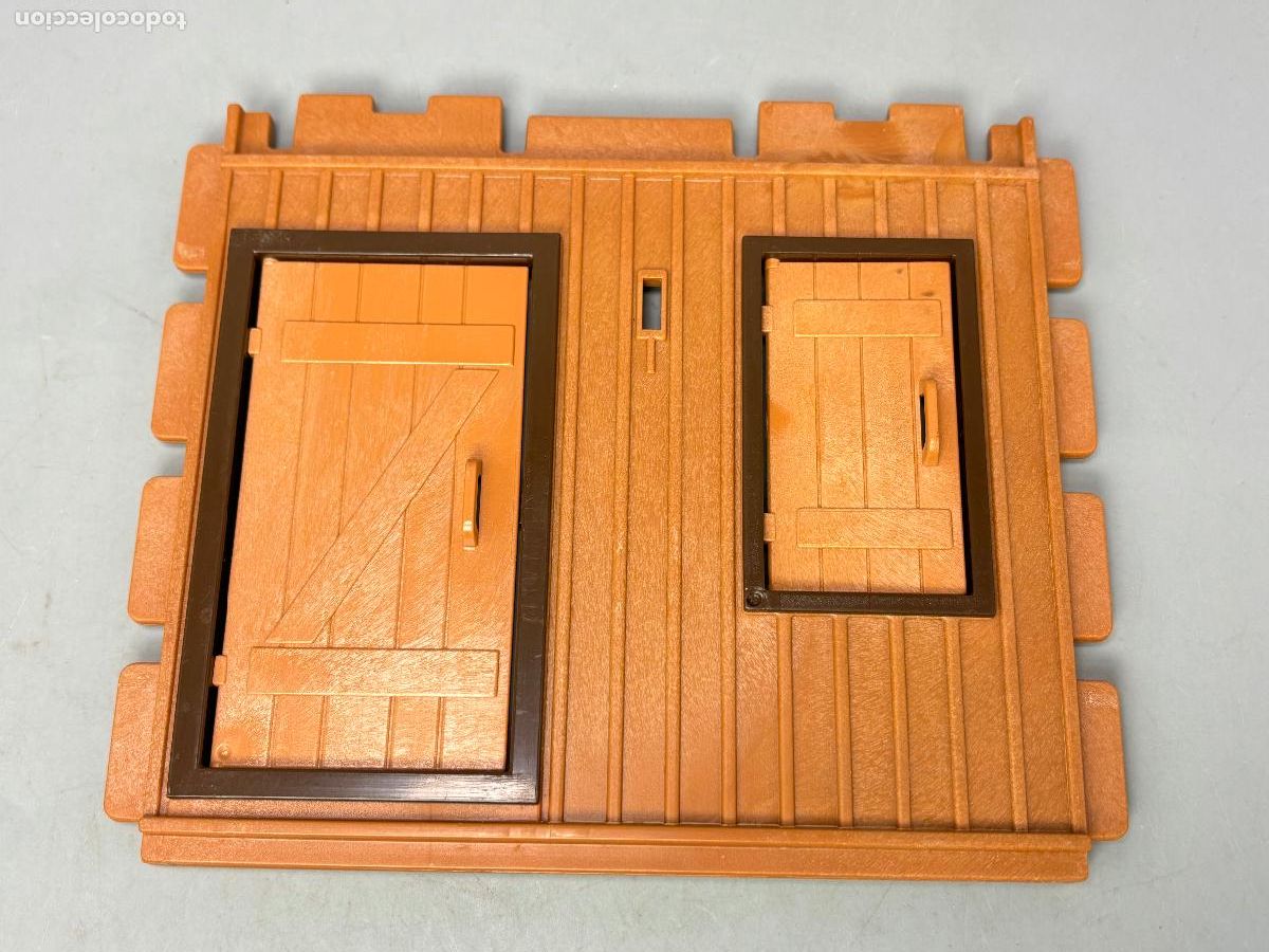 Playmobil: Playmobil pared con puerta y ventana estaci&oacute;n casa rancho oeste