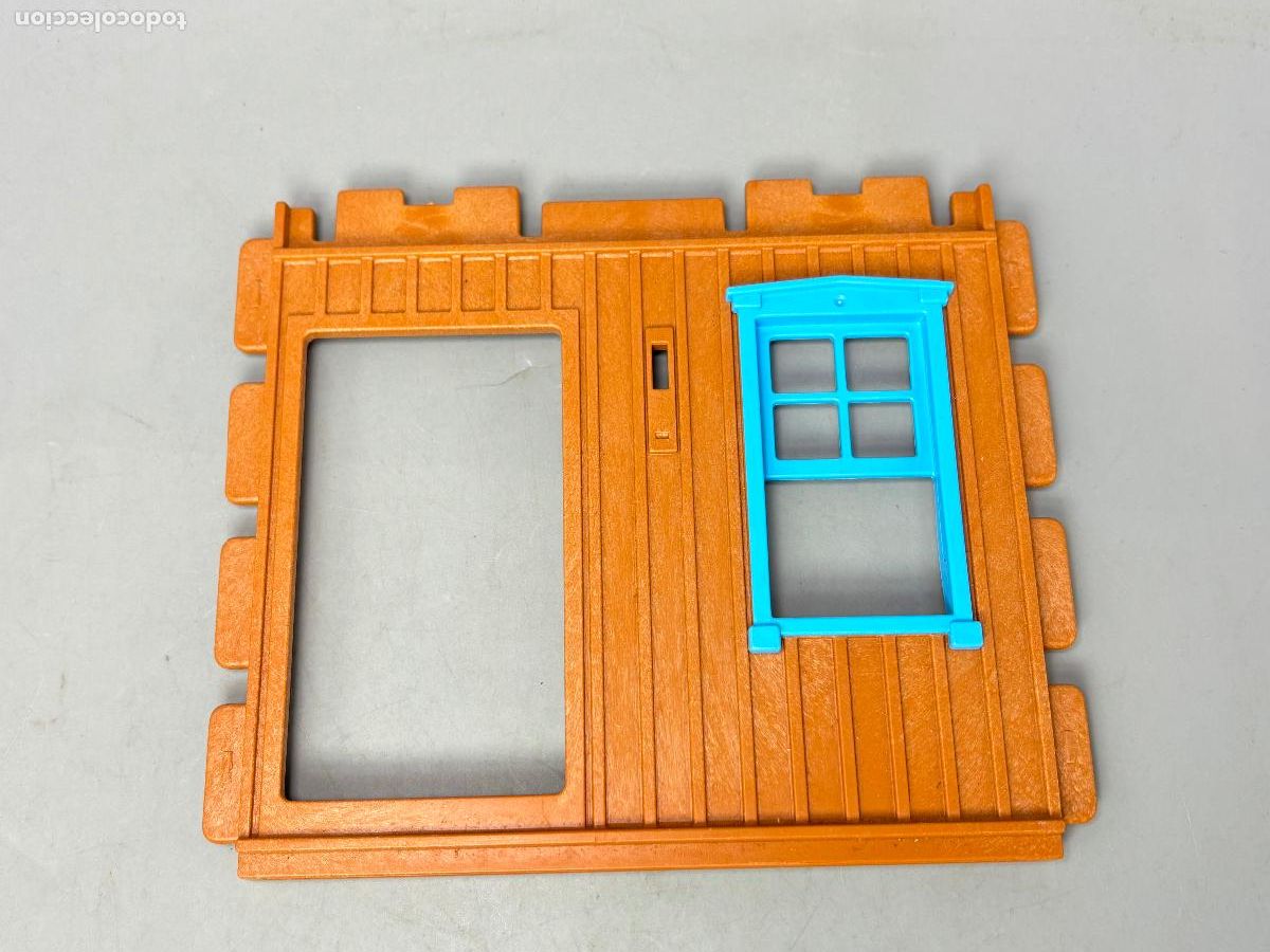 Playmobil: Playmobil pared con ventana estaci&oacute;n casa rancho oeste