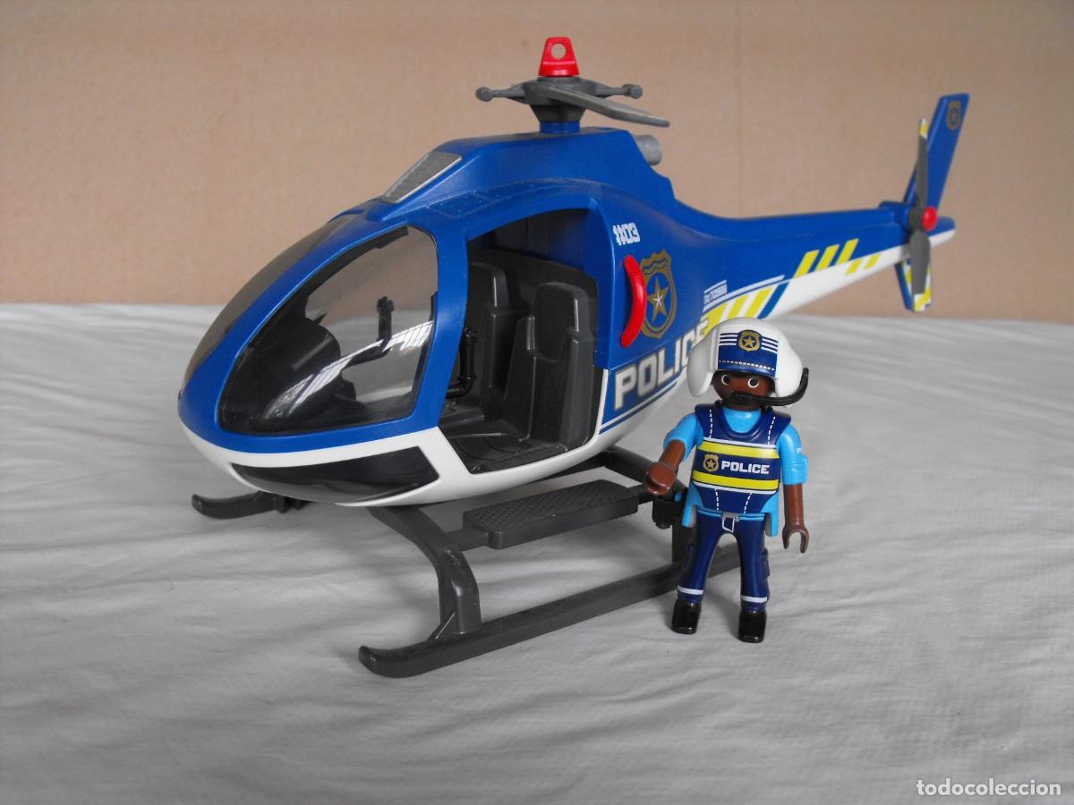 Playmobil: PLAYMOBIL. Helicoptero de policia. De la ref. 70569.