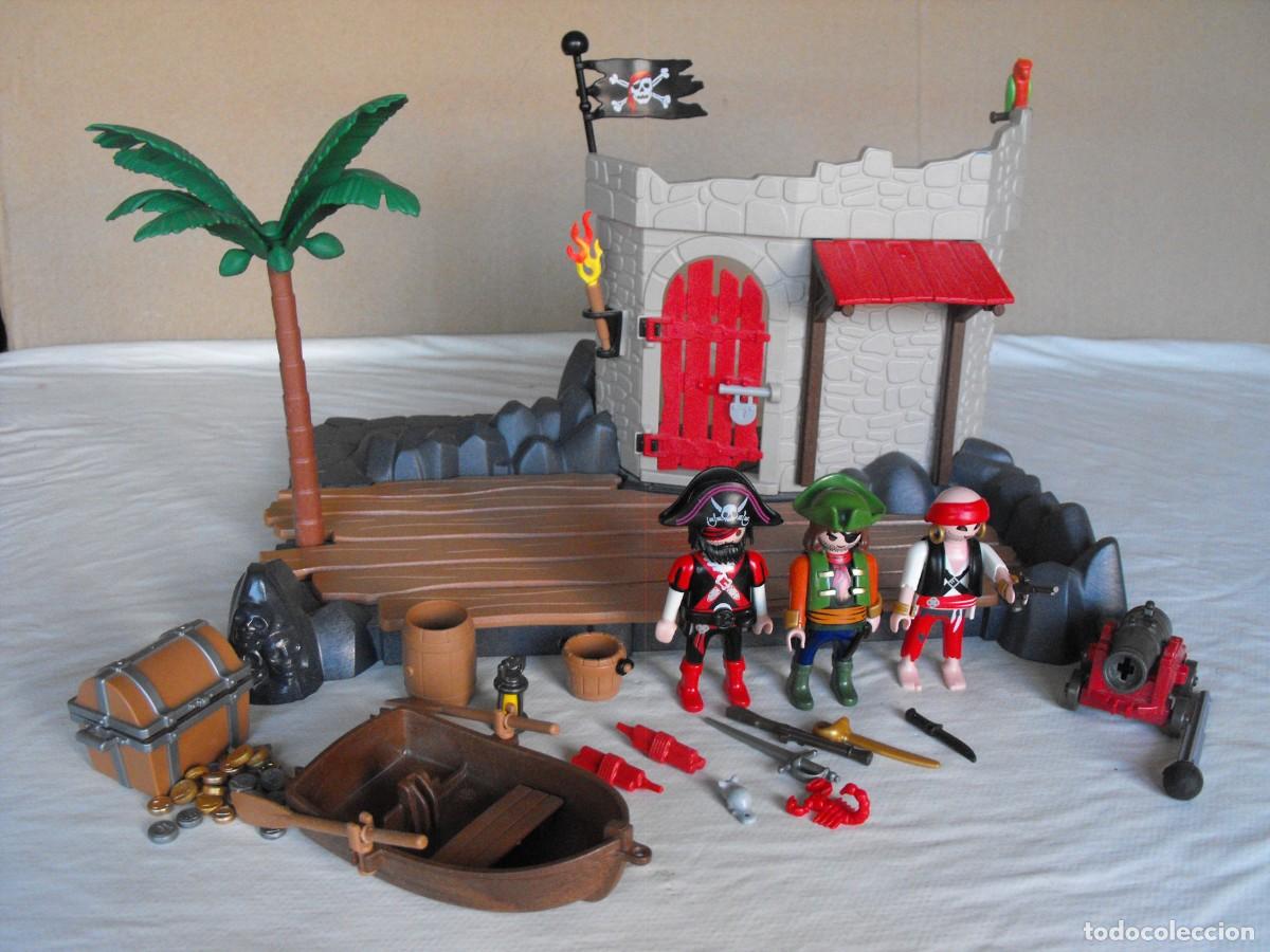 Playmobil: PLAYMOBIL. Isla fortaleza pirata. Ref. 6146. Incompleta.