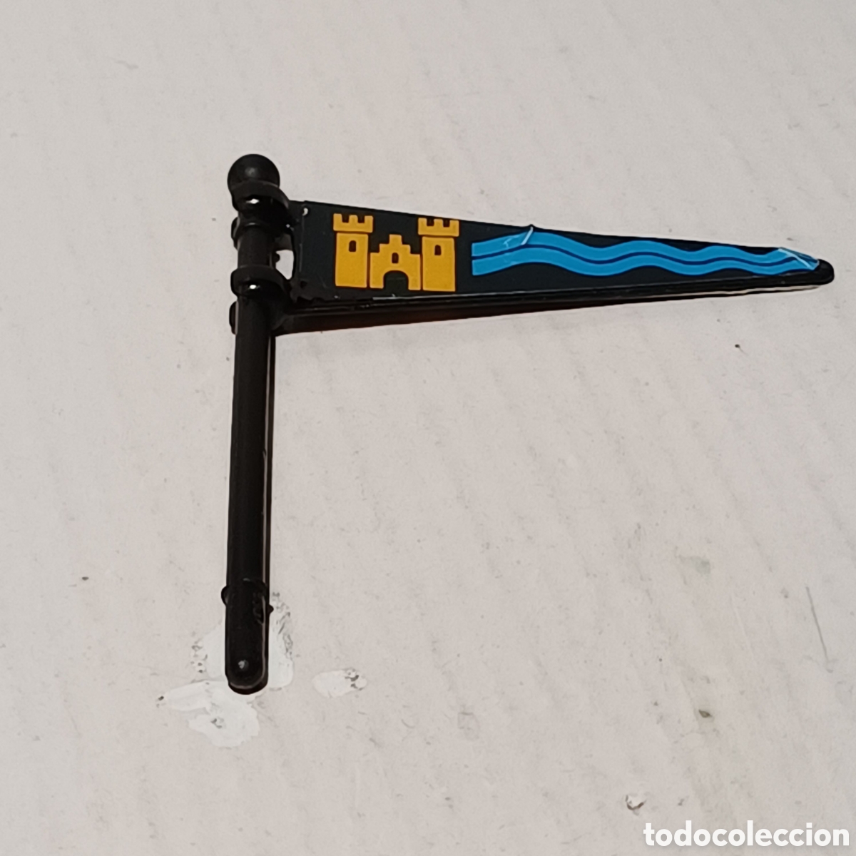 Playmobil: Pieza playmobil bandera banderin con mastil medieval