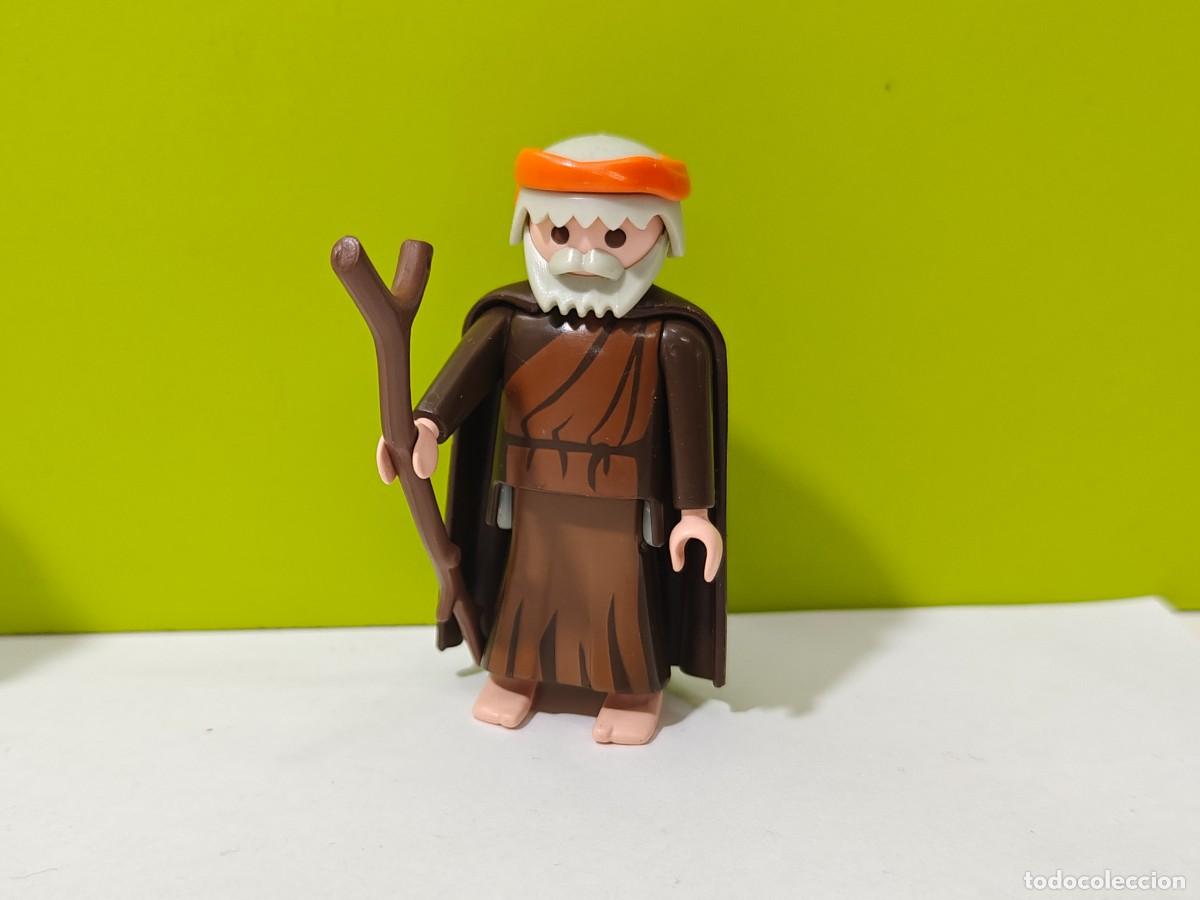 Playmobil: Playmobil figura hombre San Jos&eacute;, pastor, aldeano, portal Bel&eacute;n, navidad, reyes magos, medieval